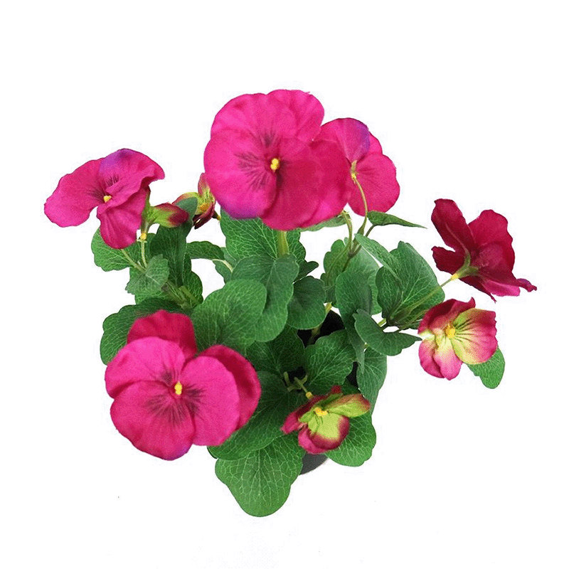 artificial pansy flowers