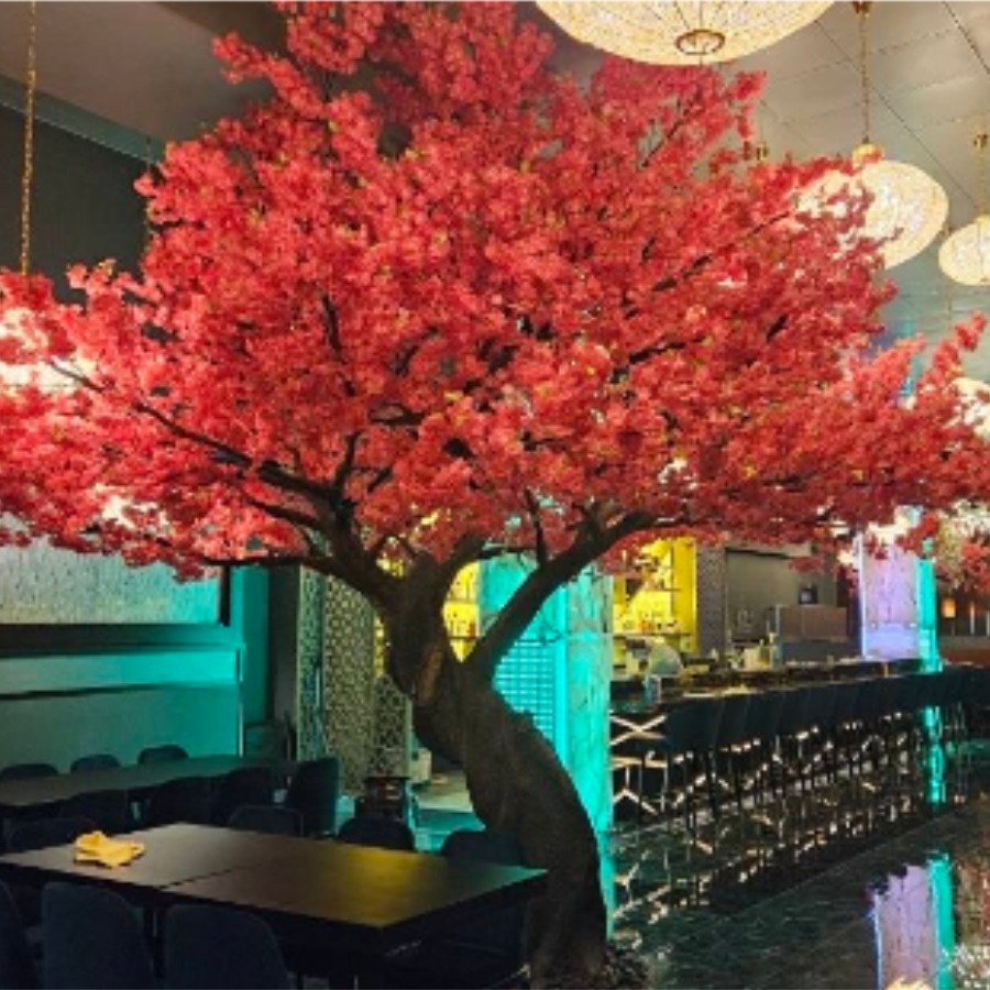 Soluciones de árboles artificiales para hoteles de lujo