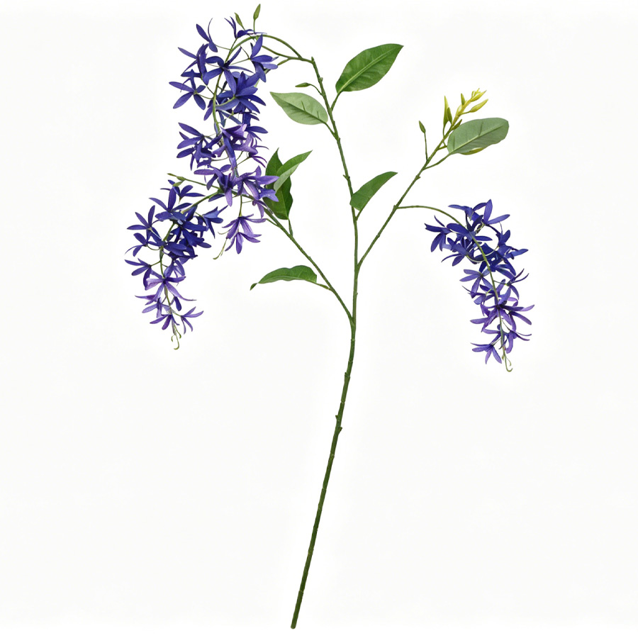 purple fake flowers 