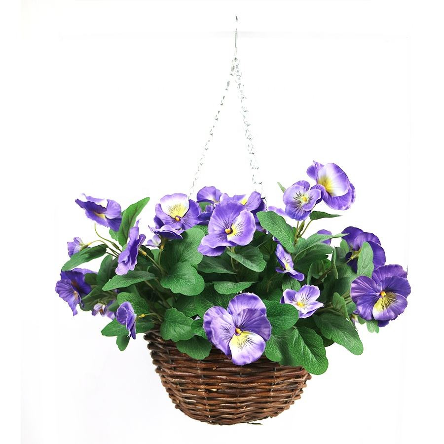 artificial hanging pansy