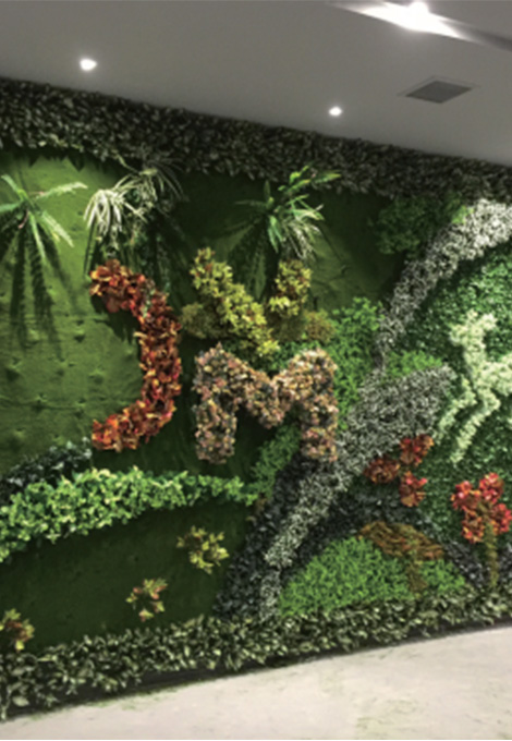 Muro verde artificial personalizado