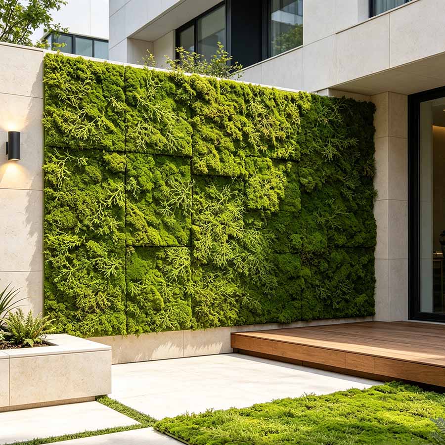 Elija plantas artificiales resistentes a los rayos UV para uso exterior en verano.