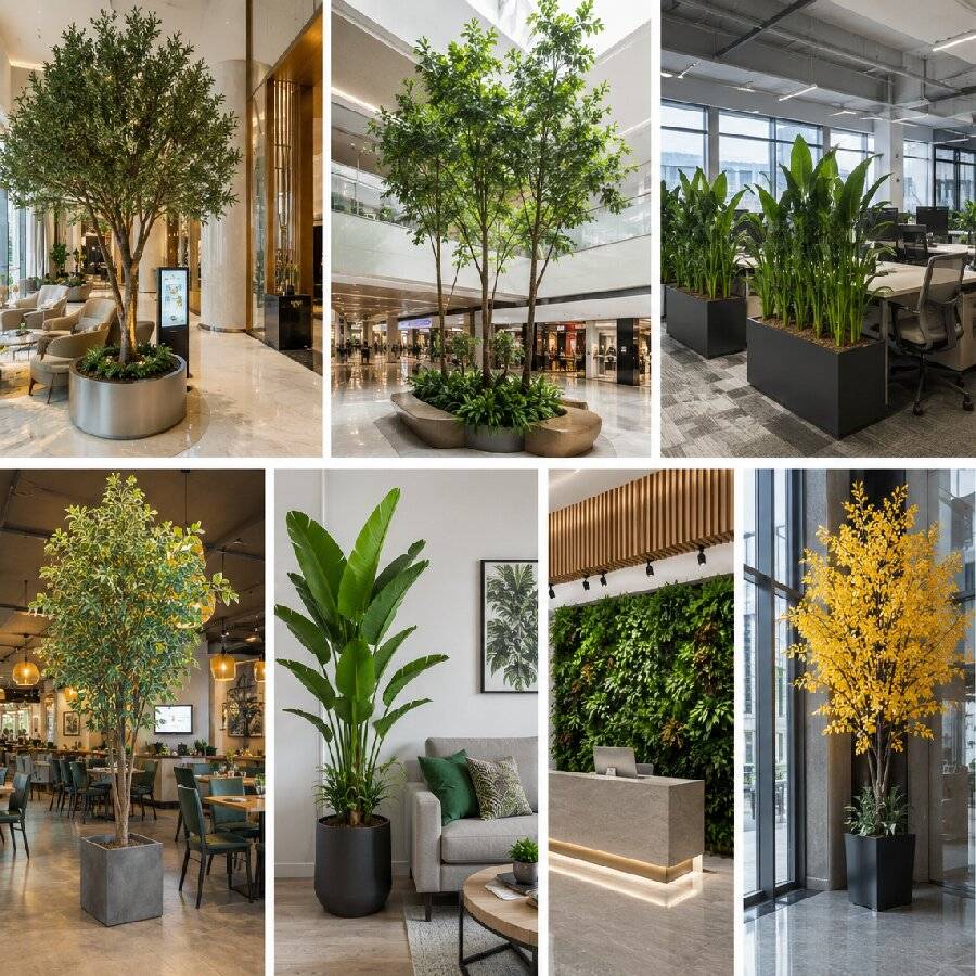 Cómo elegir plantas artificiales para entornos comerciales de alto tránsito: qué deben tener en cuenta los compradores