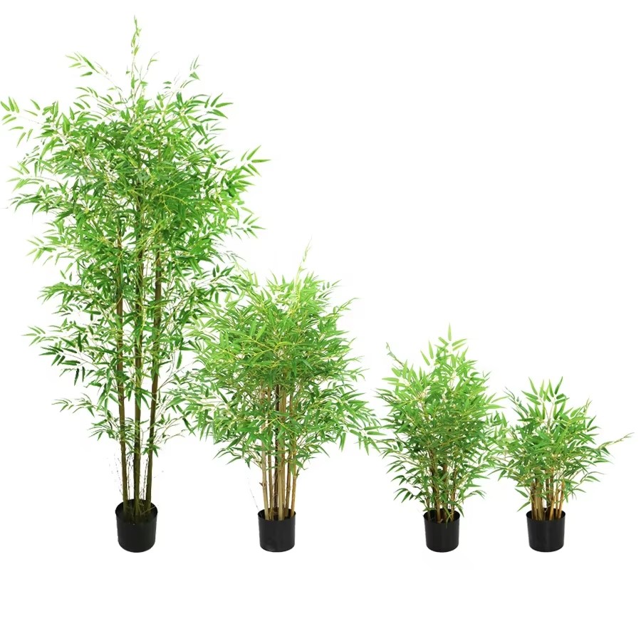 Plantas de bambú artificiales comerciales: Planificación de espacios verdes para edificios modernos