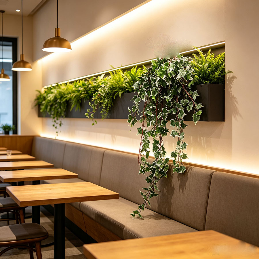 Beneficios de las plantas artificiales ignífugas en restaurantes y espacios públicos