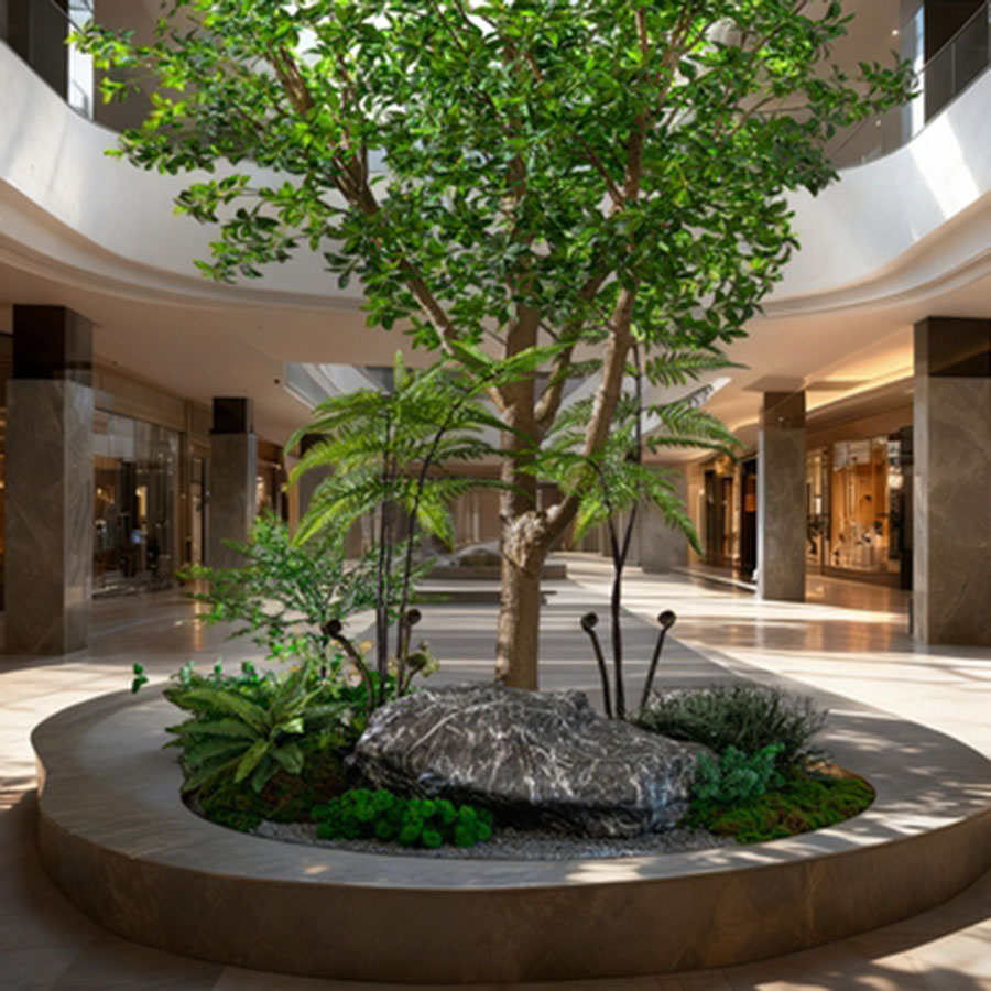 shopping mall decor plant